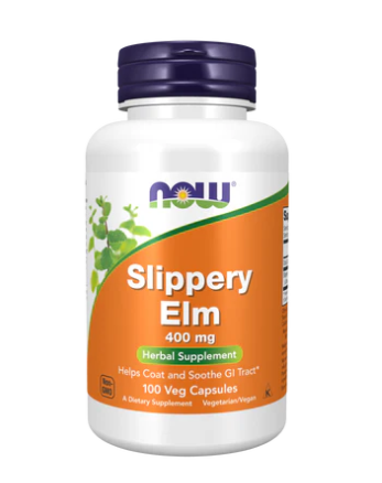NOW Slippery Elm 400mg 100 Veg Capsules